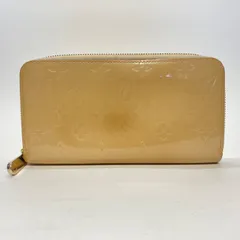3436 LOUIS VUITTON ルイヴィトン ヴェルニ 長財布 ジッピーウォレット ラウンドファスナー イエロー系