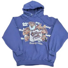 CAPTAIN SANTA キャプテンサンタ スウェット パーカー BIGプリント ネイビー系 サイズMEDIUMのサムネイル