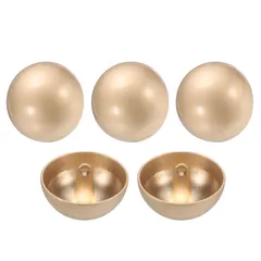 uxcell メタルボタン ドーム型 交換用 袖口 DIY 手作り 手芸/家庭/裁縫用 5個入り 直径25mm 金