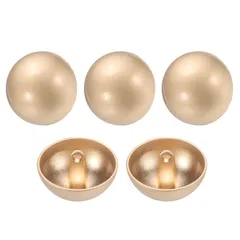 uxcell メタルボタン ドーム型 交換用 袖口 DIY 手作り 手芸/家庭/裁縫用 5個入り 直径23 mm 金