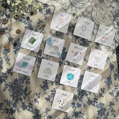 【送料無料】お洒落な選び取りカード ◎名前・日付入り台紙　 1歳誕生日 ファーストバースデー　水彩風イラスト