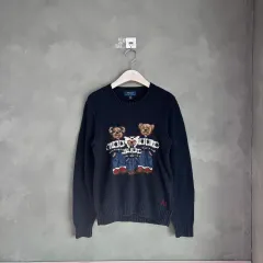 ポロ ラルフローレン ポロベア ニット ネイビー