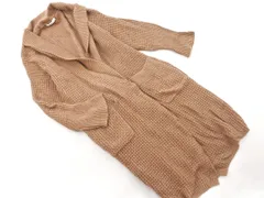 niko and ニコ アンド ウール混 ショール ロング カーディガン sizeM/ベージュ ◇■ レディース