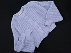 earth music&ecology アースミュージック＆エコロジー ニット カーディガン sizeF/水色 ◇■ レディース