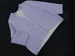 mysty woman ミスティウーマン カーディガン sizeF/ラベンダーブルー ◇■ レディース