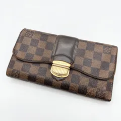 Louis Vuitton Damier Ebene Sistina Wallet N61747 / ルイ・ヴィトン ダミエ・エベヌ ポルトフォイユ・システィナ 長財布 N61747