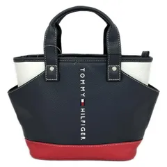 TOMMY HILFIGER(トミーヒルフィガー) ハンドバッグ フェイスラウンドバッグ XSYG3FBD ネイビー×レッド×白