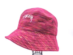 STUSSY ステューシー ロゴ 刺繍 バケット ハット sizeL XL/ボルドー ◇■ メンズ