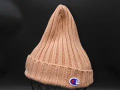 Champion チャンピオン ロゴ 刺繍 ニット帽 ベージュ ◇■ レディース