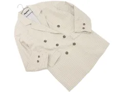 Heather ヘザー チェック ダブルボタン ジャケット sizeF/グレー ◇■ レディース