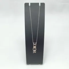 ✨️Christian Dior✨️ クリスチャンディオール ロゴデザイン ネックレス シルバー
