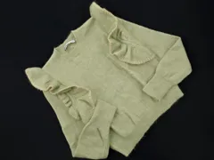 ZARA ザラ フリル ニット セーター sizeM/薄緑 ◇■ レディース