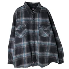 古着 ディッキーズ Dickies 長袖 フランネルチェックシャツ メンズXXXL相当/eaa459846