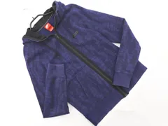 NIKE ナイキ 総柄 ジップアップ パーカー sizeS/紺 ◇■ メンズ