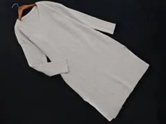 ROPE ロペ Vネック ニット ワンピース size38/ライトグレー ◇■ レディース