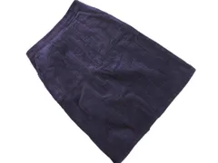 chocol raffine robe ショコラフィネローブ コーデュロイ スカート sizeF/紺 ◇■ レディース