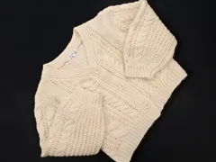 GLOBAL WORK グローバルワーク ケーブル編み ニット カーディガン sizeM/アイボリー ◇■ レディース