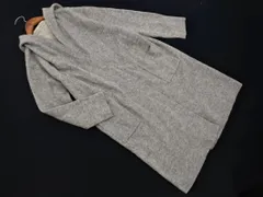 green label relaxing グリーンレーベルリラクシング ユナイテッドアローズ ウール混 リバーシブル フーデッド ロング カーディガン グレー ◇■ レディース