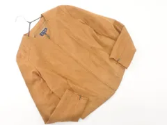 N. エヌ ナチュラルビューティーベーシック スウェード調 ノーカラー ジャケット sizeS/キャメル ◇■ レディース