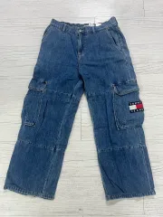 トミーヒルフィガー トミー ジーンズ バギー カーゴ デニムパンツ デニム