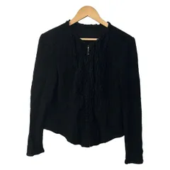 伊太利屋/GKITALIYA(イタリヤ) カーディガン サイズ11 M レディース - 黒 長袖/ラメ