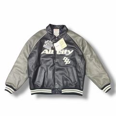 AVIREX VARSITY レザージャケット Black Eye Patch - メルカリ