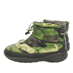 ザノースフェイス THE NORTH FACE NUPTSE BOOTIE WP IV SHORT スノーブーツ ヌプシブーティー 防水透湿 カモフラ 迷彩柄 ロゴ アウトドア 25cm 緑 グリーン NF51586 /MN13 ■GY01