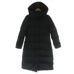 バナナリパブリック BANANA REPUBLIC ダウンコート ロング フード XS ブラック /MY ■OS