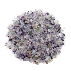 [GOLD STONE] フローライト さざれ石 100g 極小 蛍石 マルチカラー 天然石 パワーストーン 1