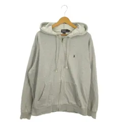 ポロ バイ ラルフローレン Polo by Ralph Lauren パーカー M グレー ジップアップ ロゴ刺繍 /AO4 ■GY61