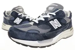 ニューバランス NEW BALANCE 992 NAVY MADE IN USA U992NY 29cm D WIDTH ローカット ネイビー スエード 【ブランド古着ベクトル】【中古】▲■250929