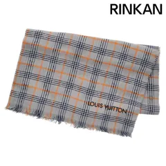 ルイヴィトン チェック柄モノグラムストール メンズ