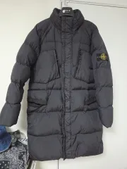 正規品 STONE ISLAND ストーンアイランド 16fw クリンクルレップス ドレイク ダウンジャケット ロング丈 ブラック L