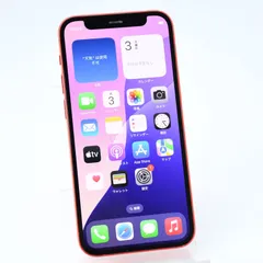 【バッテリー最大容量 100％＊液晶美品】SIMフリー iPhone12 mini 64GB レッド