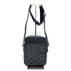 COACH Sullivan Crossbody Bag Men's Shoulder Bag (Charcoal x Black) コーチ ショルダーバッグ チャコールグレー