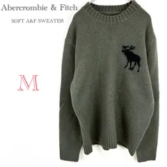 アバクロンビー＆フィッチ【M】厚手ニット　セーター　ワンポイント　アバクロ　Abercrombie & Fitch  SOFT A&F SWEATER