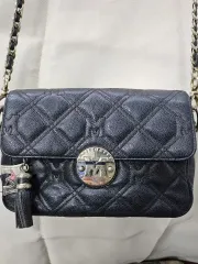 METROCITY キルティング チェーンバッグ ブラック