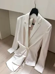 新品 ラウム RAUM 115万 アシンメトリーバレエ＆ラブ ユアセルフ 承 'Her' ラップ ジャケット アシンメトリー リボン フリル