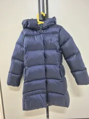 POLO RALPH LAUREN ポロラルフローレン ネイビー フード ダウンジャケット ロング丈 ダウン