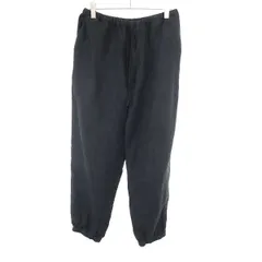 COMOLI コモリ 24AW リネン起毛ドローストリングパンツ A03-03007 ブラック 3