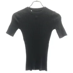 GIVENCHY ジバンシィ リブニットトップス  ブラック Sのサムネイル