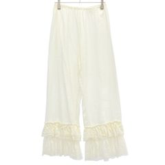 定価2.64万 ハウスオブロータス コットンミラーワークパンツ ホワイト 