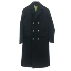 DIESEL ディーゼル ダブルブレストウールコート  ブラック XS