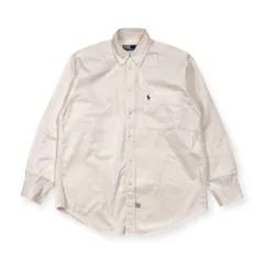 90s Polo by Ralph Lauren ポロラルフローレン BD ボタンダウン 長袖シャツ S/ホワイト系 メンズ ビンテージ