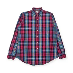 90s USA製 Brooks Brothers ブルックスブラザーズ オックスフォード チェック柄 BD ボタンダウン 長袖シャツ M/マルチカラー メンズ ビンテージ