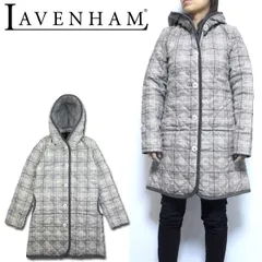 ラベンハム レディース コート LAVENHAM BRUNDON BRITISH WOOL キルティングコート アウター フード付き ミドル丈 イギリス製 正規品 秋冬 防寒 上品 Aライン