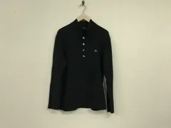 本物バーバリーブラックレーベルBURBERRY BLACK LABELロゴ刺繍ニット長袖セーターメンズサーフアメカジミリタリーストリートスケーターワークビジネススーツモードドレスゴルフバイカーロックスポーツL黒ブラック3