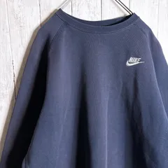 【入手困難】海外モデル 00s 古着 ビンテージ NIKE ナイキ ネイビー ラグラン スウェット#205