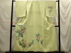平和屋着物■訪問着　枝花文　暈し染め　正絹　逸品　AABG1192sx
