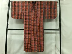 平和屋着物＃道行コート　雨コート　単衣　花唐草文　ロング丈　正絹　逸品　CABC3040ua